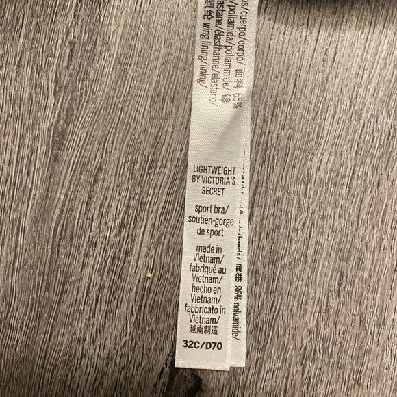 Victoria secret sports bra black and white striped - Picture 5 of 6